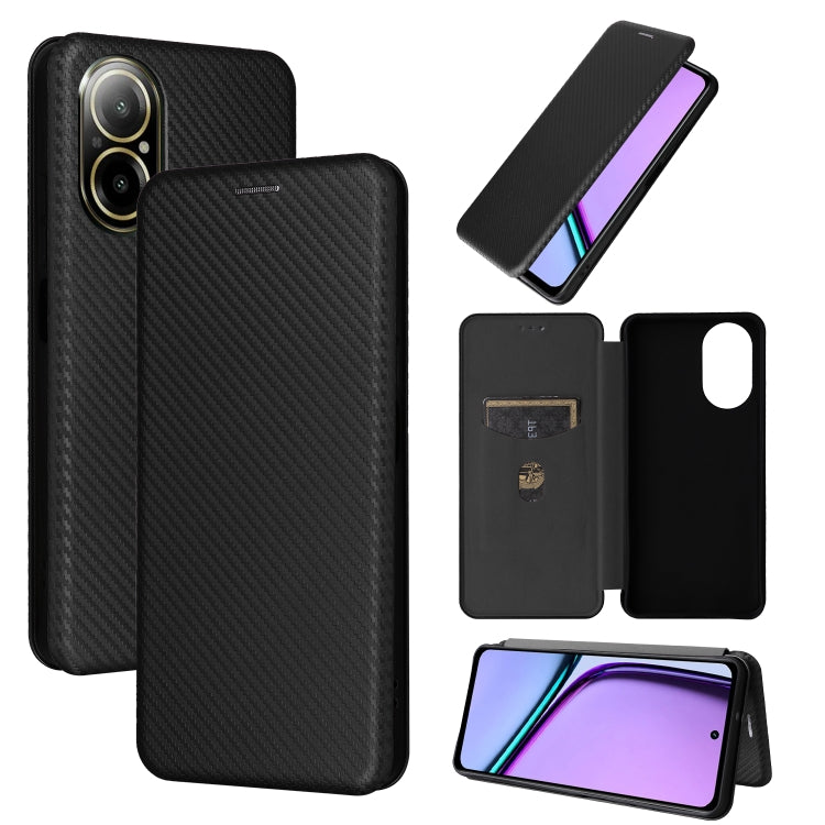 Carbon Fiber Texture Flip Leather Phone Case, For Realme C67 4G, For Realme 11 4G Global, For Realme GT5 5G, For Realme 11 5G / 11x, For Realme C53 4G / Narzo N53 4G, For Realme 11 5G, For Realme 11 Pro / 11 Pro+