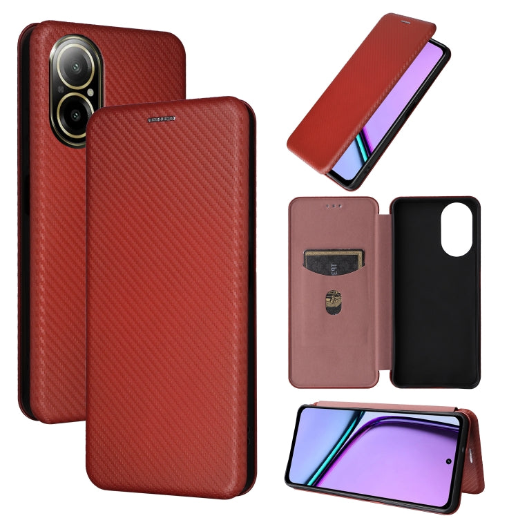 Carbon Fiber Texture Flip Leather Phone Case, For Realme C67 4G, For Realme 11 4G Global, For Realme GT5 5G, For Realme 11 5G / 11x, For Realme C53 4G / Narzo N53 4G, For Realme 11 5G, For Realme 11 Pro / 11 Pro+