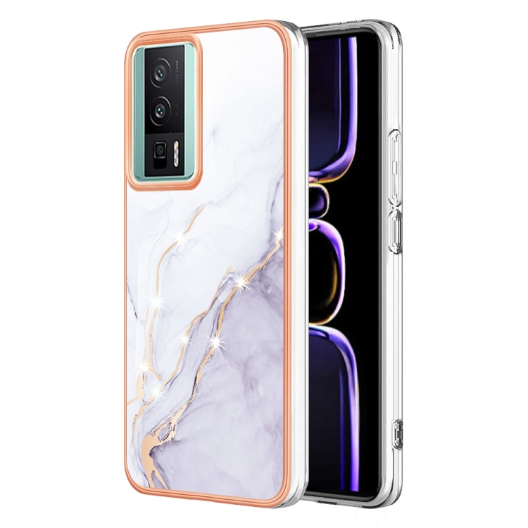 Electroplating Marble Dual-side IMD Phone Case, For Xiaomi Redmi Note 13 Pro+ 5G, For Xiaomi Redmi Note 13 Pro 5G Global, For Xiaomi 13T/13T Pro, For Xiaomi Poco F5 5G/Redmi Note 12 Turbo, For Xiaomi Poco F5 Pro 5G/Redmi K60, For Xiaomi Redmi Note 12S ...