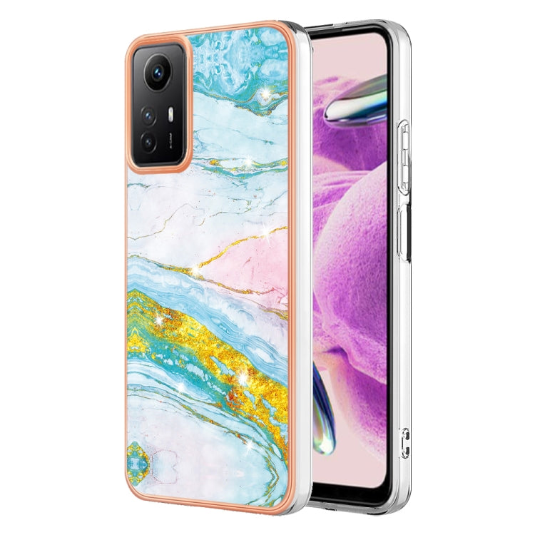 Electroplating Marble Dual-side IMD Phone Case, For Xiaomi Redmi Note 13 Pro+ 5G, For Xiaomi Redmi Note 13 Pro 5G Global, For Xiaomi 13T/13T Pro, For Xiaomi Poco F5 5G/Redmi Note 12 Turbo, For Xiaomi Poco F5 Pro 5G/Redmi K60, For Xiaomi Redmi Note 12S ...