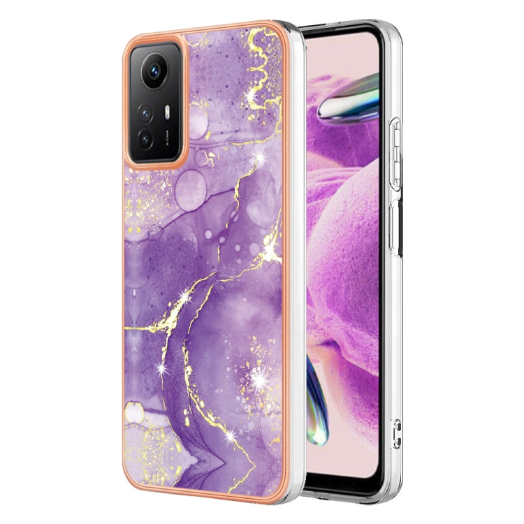Electroplating Marble Dual-side IMD Phone Case, For Xiaomi Redmi Note 13 Pro+ 5G, For Xiaomi Redmi Note 13 Pro 5G Global, For Xiaomi 13T/13T Pro, For Xiaomi Poco F5 5G/Redmi Note 12 Turbo, For Xiaomi Poco F5 Pro 5G/Redmi K60, For Xiaomi Redmi Note 12S ...