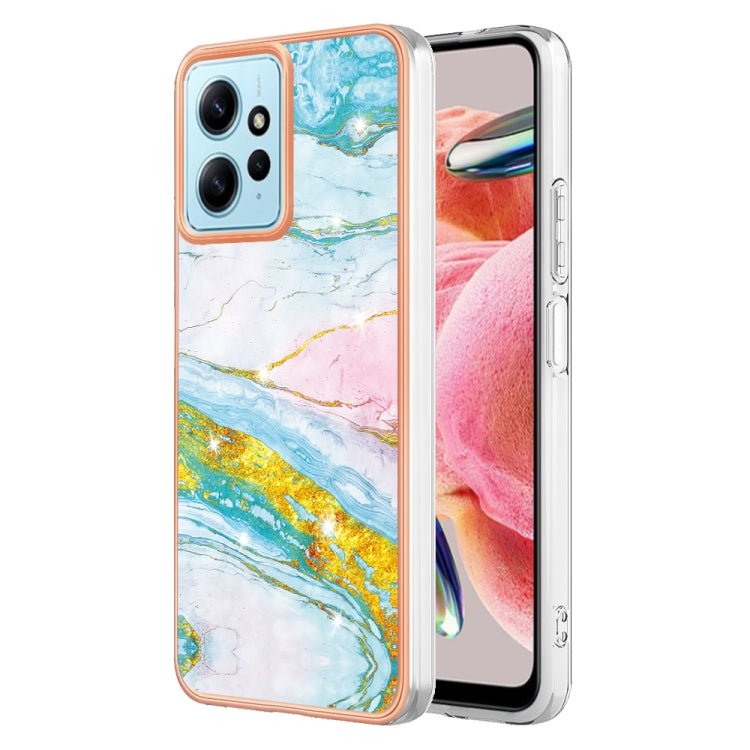 Electroplating Marble Dual-side IMD Phone Case, For Xiaomi Redmi Note 13 Pro+ 5G, For Xiaomi Redmi Note 13 Pro 5G Global, For Xiaomi 13T/13T Pro, For Xiaomi Poco F5 5G/Redmi Note 12 Turbo, For Xiaomi Poco F5 Pro 5G/Redmi K60, For Xiaomi Redmi Note 12S ...