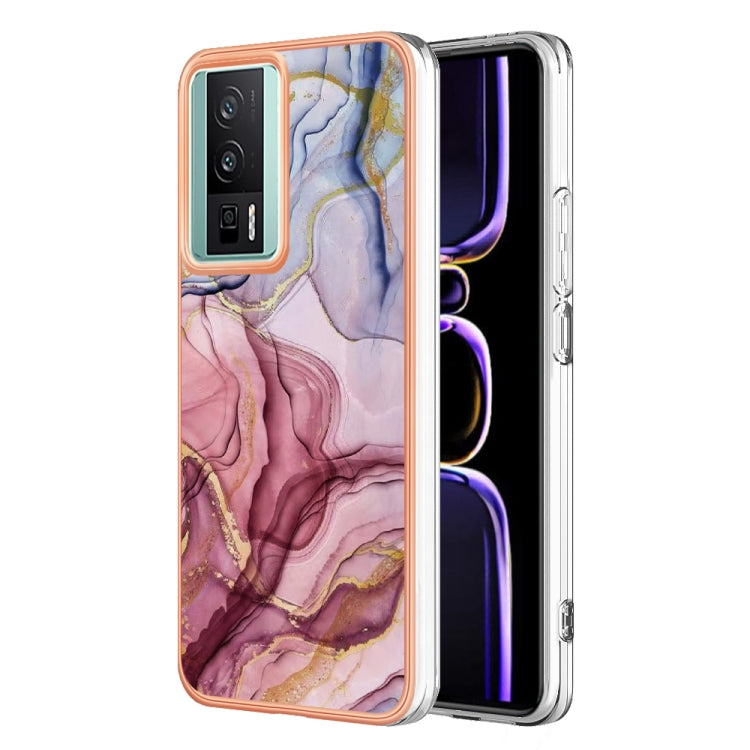 Electroplating Marble Dual-side IMD TPU Phone Case, For Xiaomi 13T/13T Pro, For Xiaomi Poco F5 5G/Redmi Note 12 Turbo, For Xiaomi Poco F5 Pro 5G/Redmi K60, For Xiaomi Redmi Note 12S 4G, For Xiaomi Redmi Note 12 4G Global