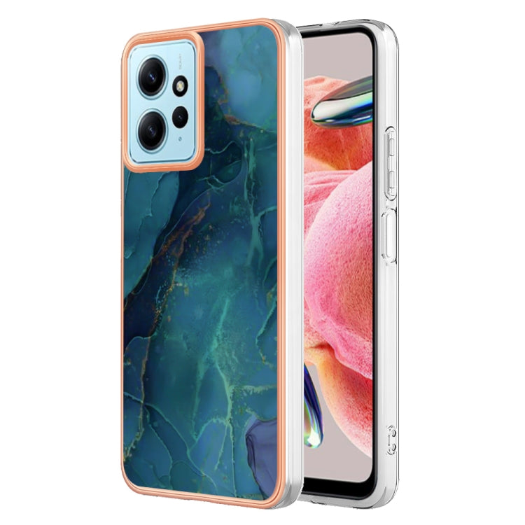Electroplating Marble Dual-side IMD TPU Phone Case, For Xiaomi 13T/13T Pro, For Xiaomi Poco F5 5G/Redmi Note 12 Turbo, For Xiaomi Poco F5 Pro 5G/Redmi K60, For Xiaomi Redmi Note 12S 4G, For Xiaomi Redmi Note 12 4G Global
