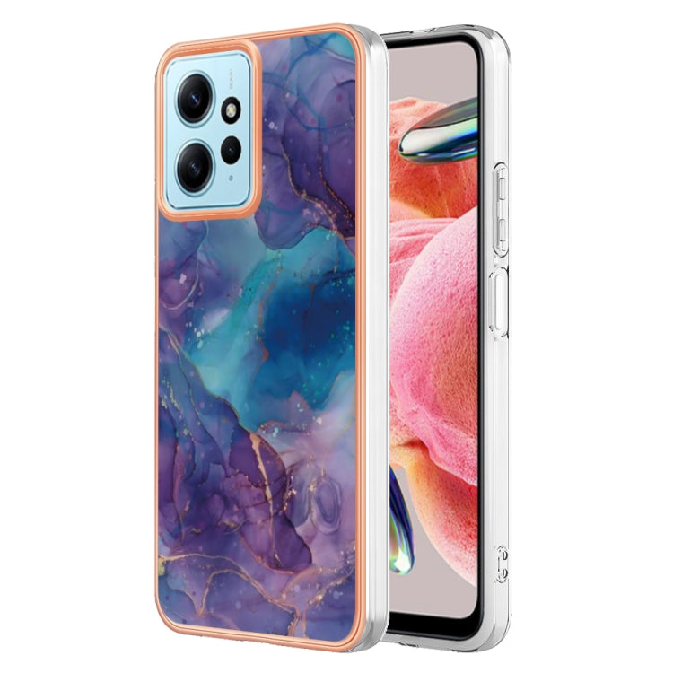 Electroplating Marble Dual-side IMD TPU Phone Case, For Xiaomi 13T/13T Pro, For Xiaomi Poco F5 5G/Redmi Note 12 Turbo, For Xiaomi Poco F5 Pro 5G/Redmi K60, For Xiaomi Redmi Note 12S 4G, For Xiaomi Redmi Note 12 4G Global