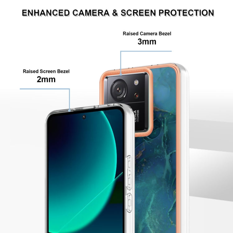 Electroplating Marble Dual-side IMD TPU Phone Case, For Xiaomi 13T/13T Pro, For Xiaomi Poco F5 5G/Redmi Note 12 Turbo, For Xiaomi Poco F5 Pro 5G/Redmi K60, For Xiaomi Redmi Note 12S 4G, For Xiaomi Redmi Note 12 4G Global