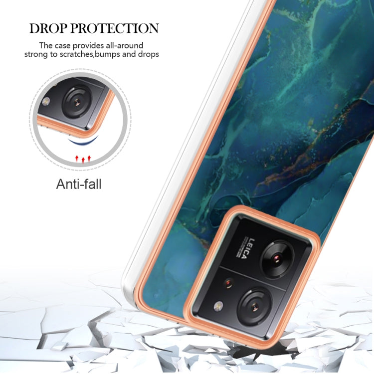 Electroplating Marble Dual-side IMD TPU Phone Case, For Xiaomi 13T/13T Pro, For Xiaomi Poco F5 5G/Redmi Note 12 Turbo, For Xiaomi Poco F5 Pro 5G/Redmi K60, For Xiaomi Redmi Note 12S 4G, For Xiaomi Redmi Note 12 4G Global