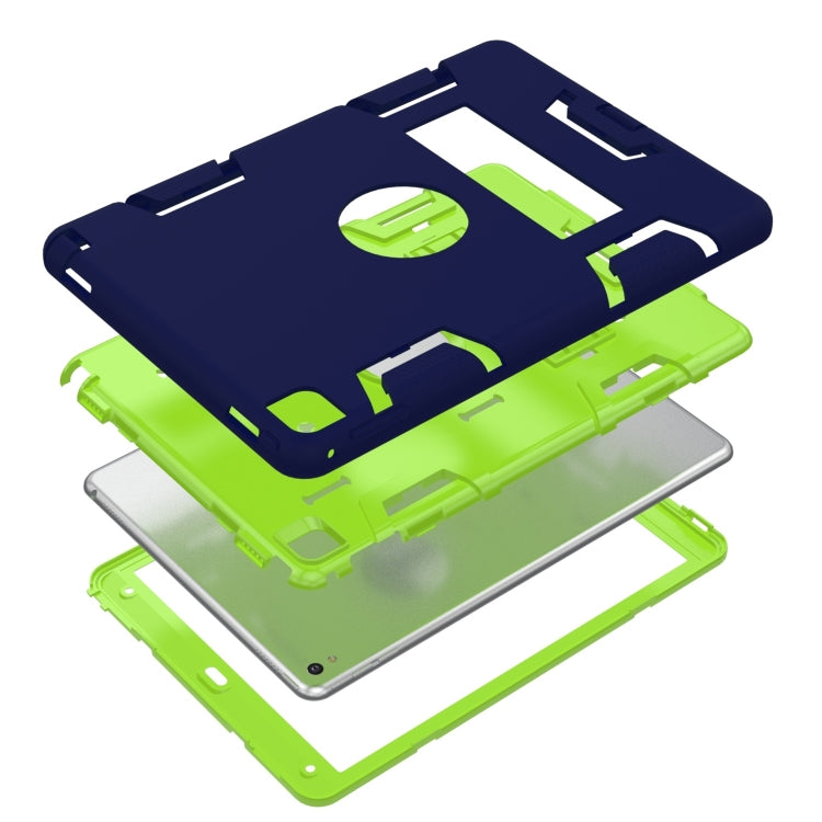 Shockproof PC + Silicone Protective Case,with Holder, For iPad 9.7(2017)