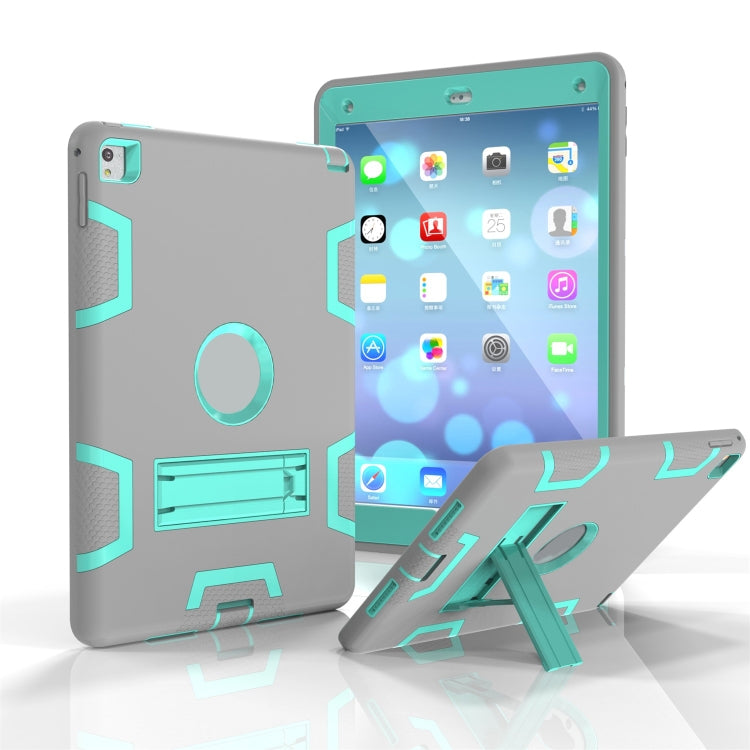 Shockproof PC + Silicone Protective Case,with Holder, For iPad 9.7(2017)