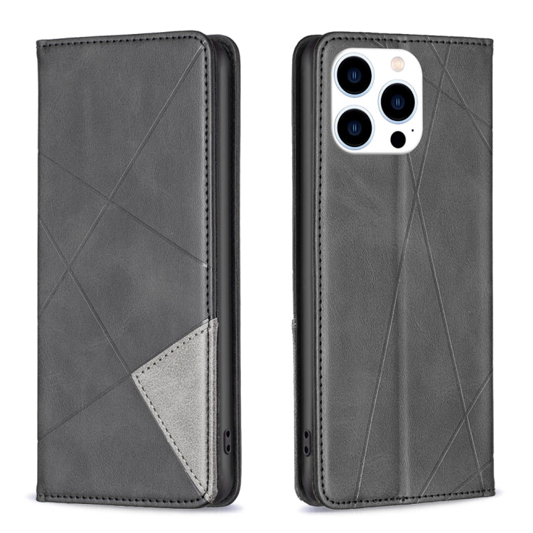 Rhombus Texture Magnetic Leather Phone Case, For iPhone 17 Pro Max, For iPhone 17 Pro, For iPhone 17, For iPhone Air, For iPhone 16 Pro Max, For iPhone 16 Pro, For iPhone 16 Plus, For iPhone 16