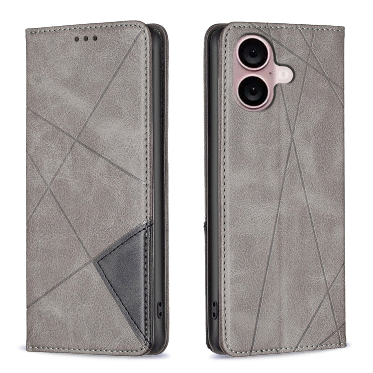 Rhombus Texture Magnetic Leather Phone Case, For iPhone 17 Pro Max, For iPhone 17 Pro, For iPhone 17, For iPhone Air, For iPhone 16 Pro Max, For iPhone 16 Pro, For iPhone 16 Plus, For iPhone 16