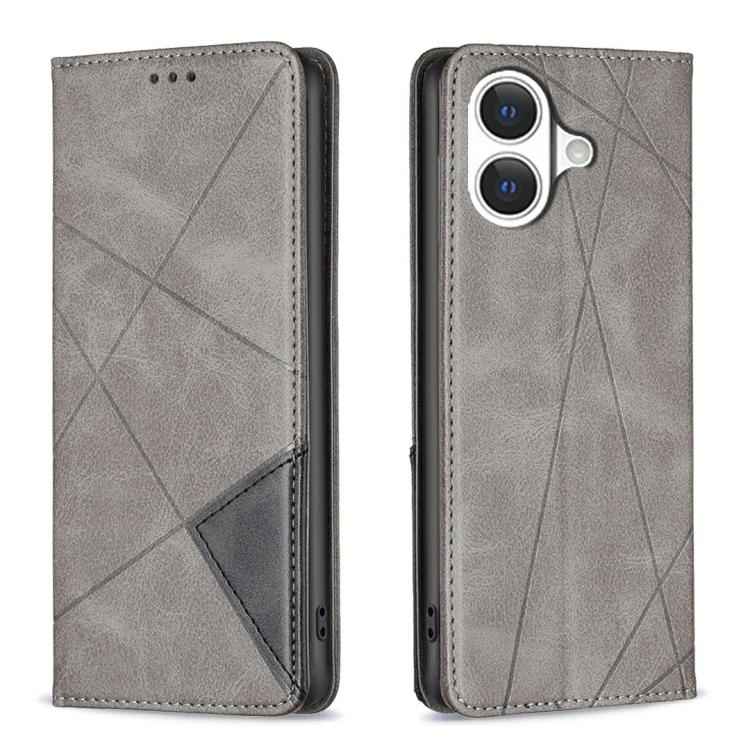 Rhombus Texture Magnetic Leather Phone Case, For iPhone 17 Pro Max, For iPhone 17 Pro, For iPhone 17, For iPhone Air, For iPhone 16 Pro Max, For iPhone 16 Pro, For iPhone 16 Plus, For iPhone 16