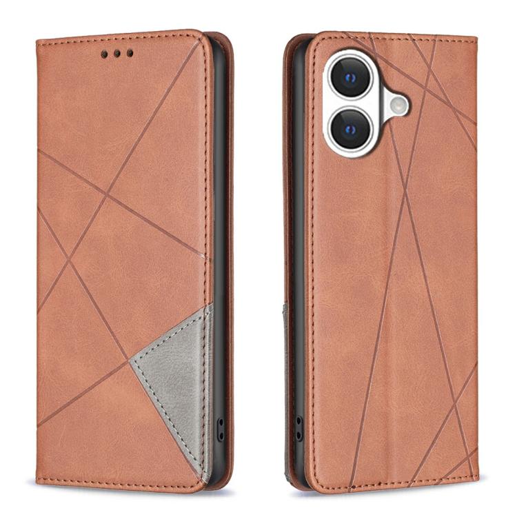 Rhombus Texture Magnetic Leather Phone Case, For iPhone 17 Pro Max, For iPhone 17 Pro, For iPhone 17, For iPhone Air, For iPhone 16 Pro Max, For iPhone 16 Pro, For iPhone 16 Plus, For iPhone 16