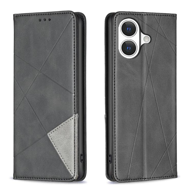 Rhombus Texture Magnetic Leather Phone Case, For iPhone 17 Pro Max, For iPhone 17 Pro, For iPhone 17, For iPhone Air, For iPhone 16 Pro Max, For iPhone 16 Pro, For iPhone 16 Plus, For iPhone 16