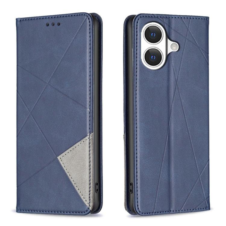 Rhombus Texture Magnetic Leather Phone Case, For iPhone 17 Pro Max, For iPhone 17 Pro, For iPhone 17, For iPhone Air, For iPhone 16 Pro Max, For iPhone 16 Pro, For iPhone 16 Plus, For iPhone 16