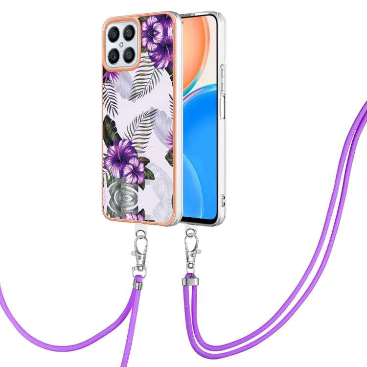 Electroplating IMD TPU Phone Case with Lanyard, For Honor X7, For Honor X8 4G