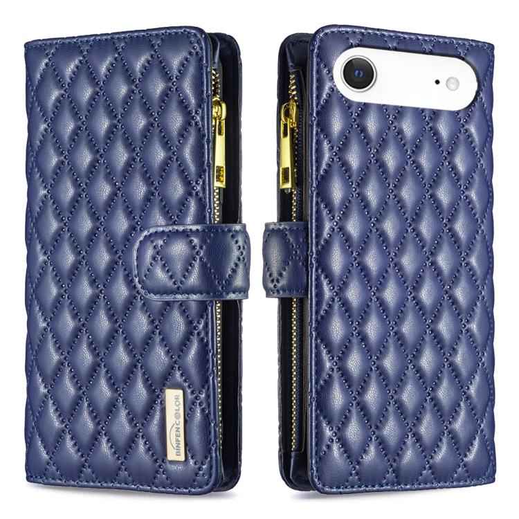 Diamond Lattice Zipper Wallet Leather Flip Phone Case