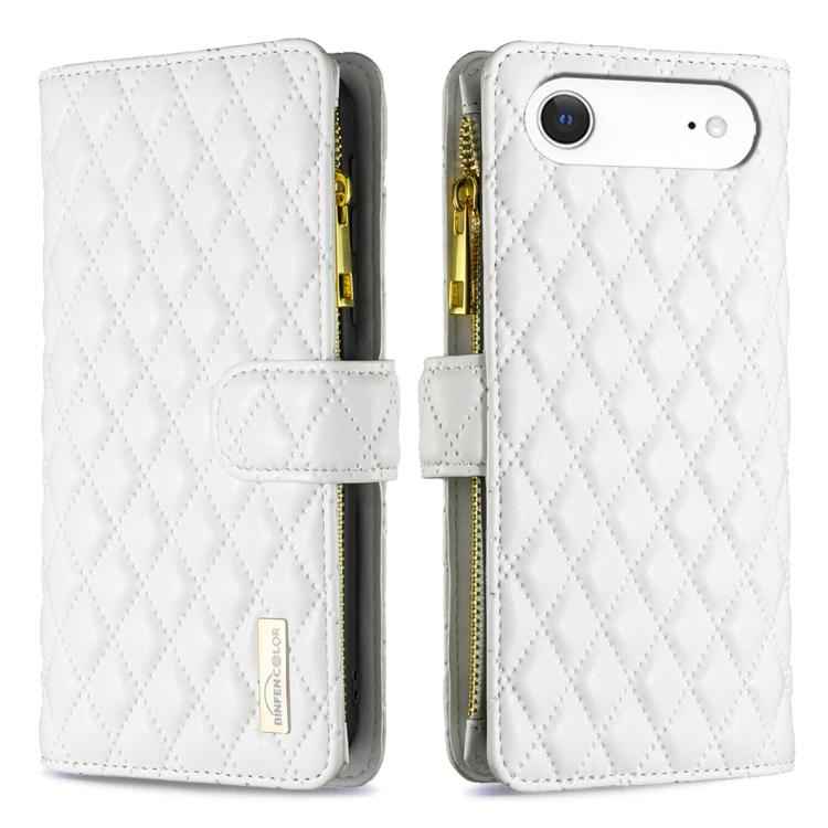 Diamond Lattice Zipper Wallet Leather Flip Phone Case