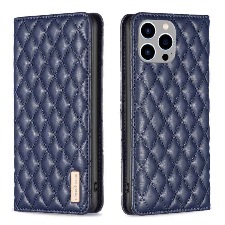 Diamond Lattice Magnetic Leather Flip Phone Case, For iPhone 15 Pro Max, For iPhone 15 Pro, For iPhone 15 Plus, For iPhone 15