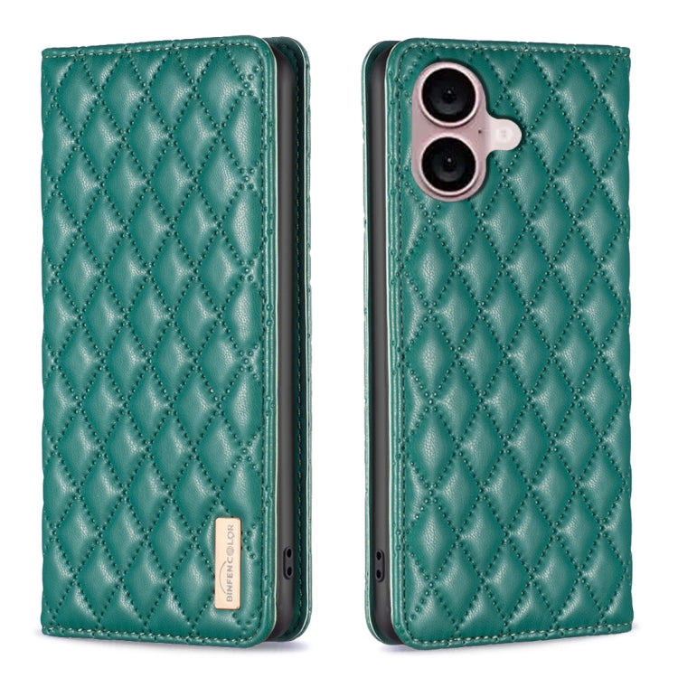 Diamond Lattice Magnetic Leather Flip Phone Case, For iPhone 18 Pro/17 Pro, For iPhone 18 Pro Max/17 Pro Max, For iPhone 17, For iPhone 17 Air, For iPhone 16 Pro Max, For iPhone 16 Pro, For iPhone 16 Plus, For iPhone 16