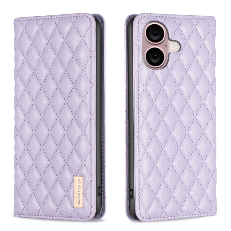 Diamond Lattice Magnetic Leather Flip Phone Case, For iPhone 18 Pro/17 Pro, For iPhone 18 Pro Max/17 Pro Max, For iPhone 17, For iPhone 17 Air, For iPhone 16 Pro Max, For iPhone 16 Pro, For iPhone 16 Plus, For iPhone 16