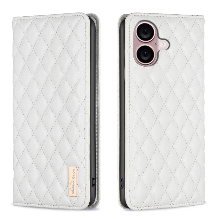 Diamond Lattice Magnetic Leather Flip Phone Case, For iPhone 17 Pro Max, For iPhone 17 Pro, For iPhone 17, For iPhone Air, For iPhone 16 Pro Max, For iPhone 16 Pro, For iPhone 16 Plus, For iPhone 16