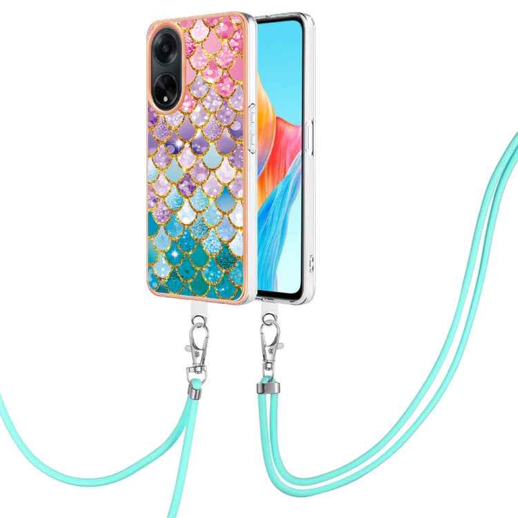 Electroplating IMD TPU Phone Case with Lanyard, For OPPO A98, For OPPO A17, For OPPO A57 4G/A77 5G Taiwan/K10 5G Global, For OPPO A79 5G Global