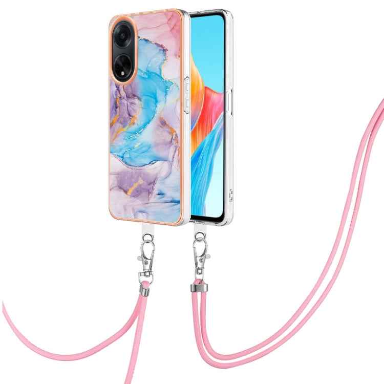 Electroplating IMD TPU Phone Case with Lanyard, For OPPO A98, For OPPO A17, For OPPO A57 4G/A77 5G Taiwan/K10 5G Global, For OPPO A79 5G Global