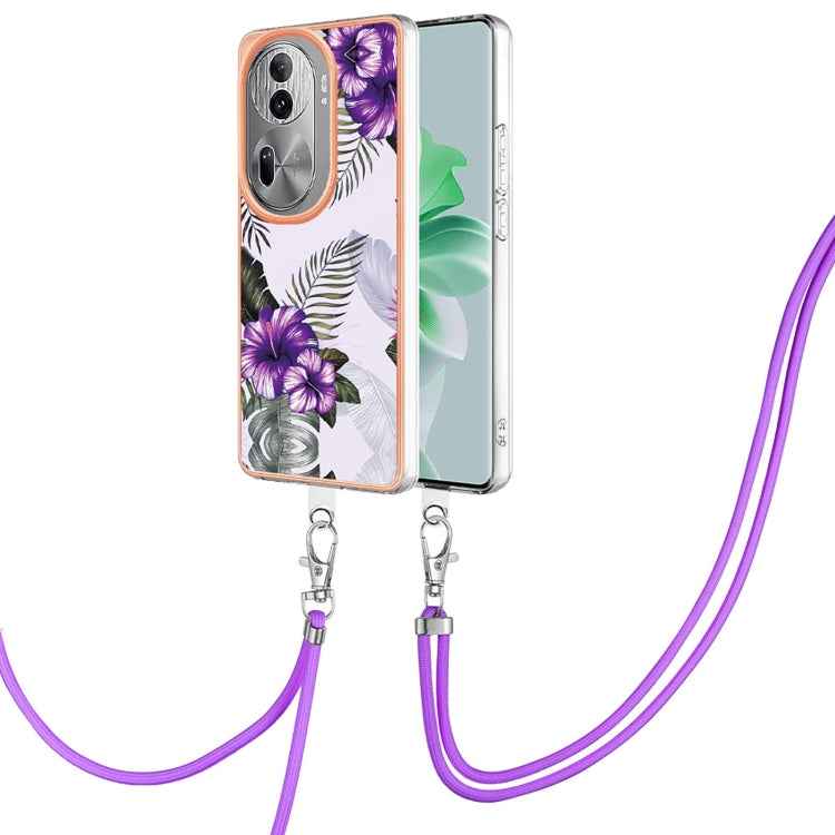 Electroplating IMD TPU Phone Case with Lanyard, For OPPO Reno11 5G Global, For OPPO Reno11 Pro 5G Global, For OPPO A58 4G, For OPPO Reno10 5G Global, For OPPO Reno10 Pro 5G Global, For OPPO A78 4G, For OPPO Reno8 T 4G, For OPPO A78 / A58
