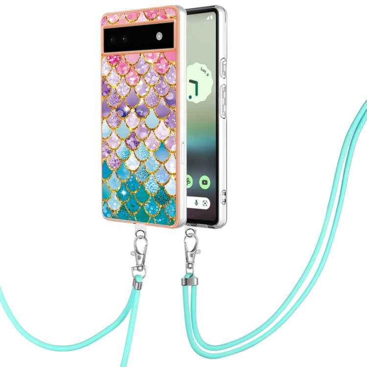 Electroplating IMD TPU Phone Case with Lanyard, For Google Pixel 9 Pro XL, For Google Pixel 9 / 9 Pro, For Google Pixel 8a, For Google Pixel 8 Pro, For Google Pixel 8, For Google Pixel 7a, For Google Pixel 6a
