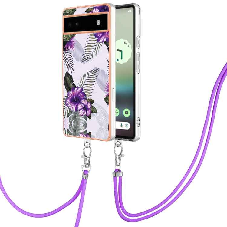 Electroplating IMD TPU Phone Case with Lanyard, For Google Pixel 9 Pro XL, For Google Pixel 9 / 9 Pro, For Google Pixel 8a, For Google Pixel 8 Pro, For Google Pixel 8, For Google Pixel 7a, For Google Pixel 6a