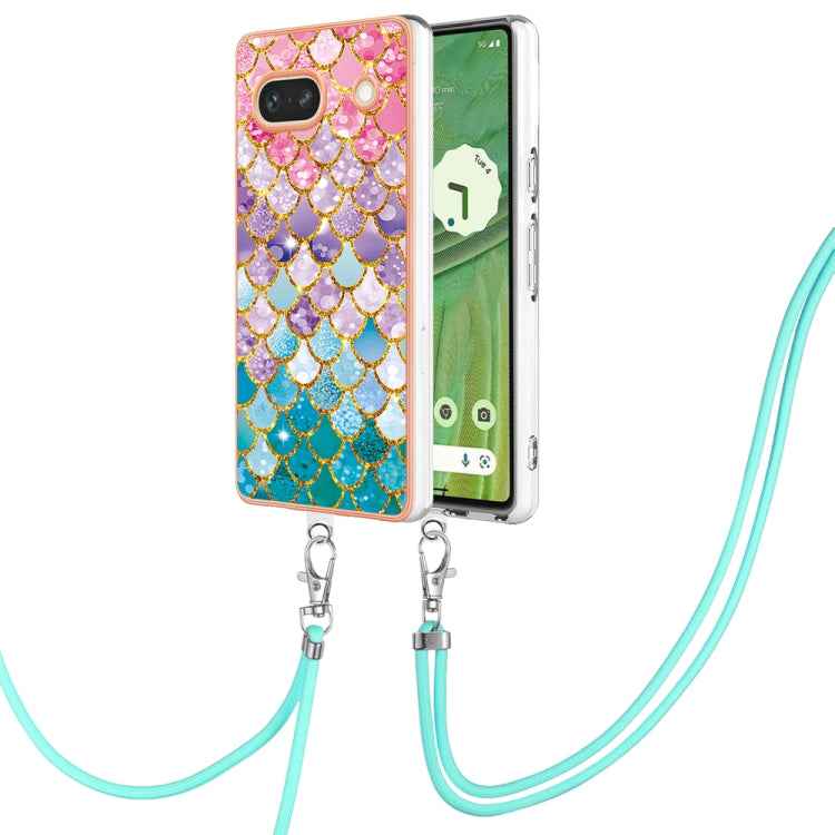 Electroplating IMD TPU Phone Case with Lanyard, For Google Pixel 9 Pro XL, For Google Pixel 9 / 9 Pro, For Google Pixel 8a, For Google Pixel 8 Pro, For Google Pixel 8, For Google Pixel 7a, For Google Pixel 6a