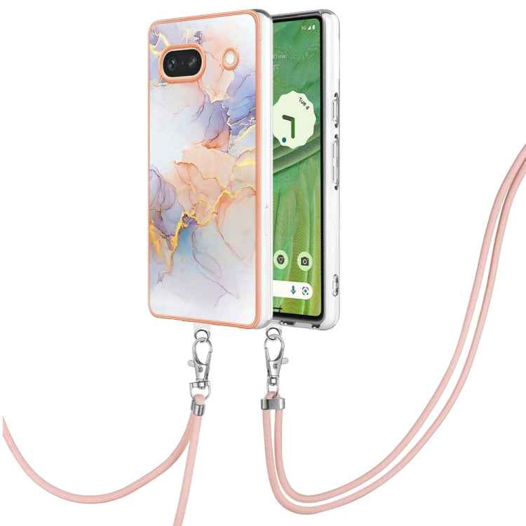 Electroplating IMD TPU Phone Case with Lanyard, For Google Pixel 9 Pro XL, For Google Pixel 9 / 9 Pro, For Google Pixel 8a, For Google Pixel 8 Pro, For Google Pixel 8, For Google Pixel 7a, For Google Pixel 6a