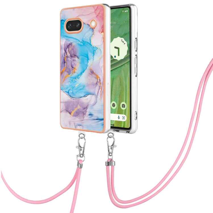 Electroplating IMD TPU Phone Case with Lanyard, For Google Pixel 9 Pro XL, For Google Pixel 9 / 9 Pro, For Google Pixel 8a, For Google Pixel 8 Pro, For Google Pixel 8, For Google Pixel 7a, For Google Pixel 6a