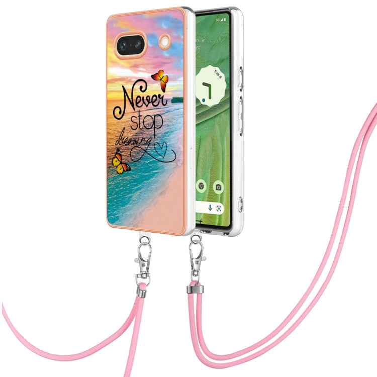 Electroplating IMD TPU Phone Case with Lanyard, For Google Pixel 9 Pro XL, For Google Pixel 9 / 9 Pro, For Google Pixel 8a, For Google Pixel 8 Pro, For Google Pixel 8, For Google Pixel 7a, For Google Pixel 6a
