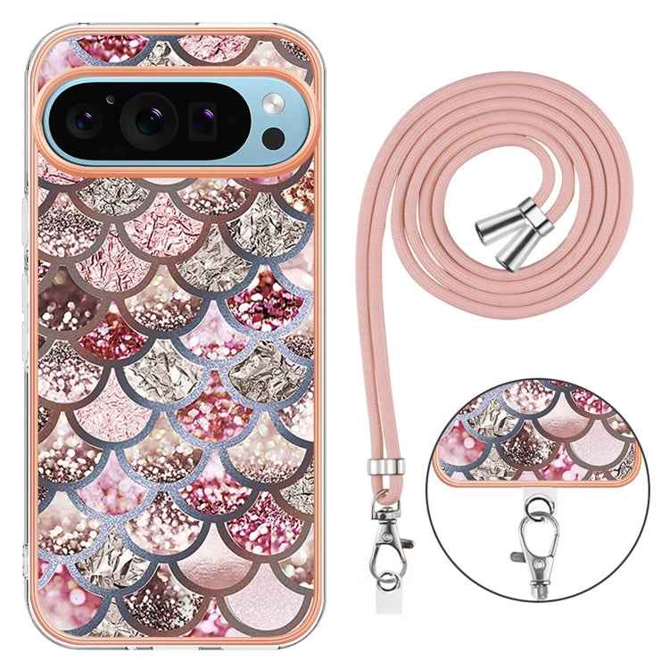 Electroplating IMD TPU Phone Case with Lanyard, For Google Pixel 9 Pro XL, For Google Pixel 9 / 9 Pro, For Google Pixel 8a, For Google Pixel 8 Pro, For Google Pixel 8, For Google Pixel 7a, For Google Pixel 6a