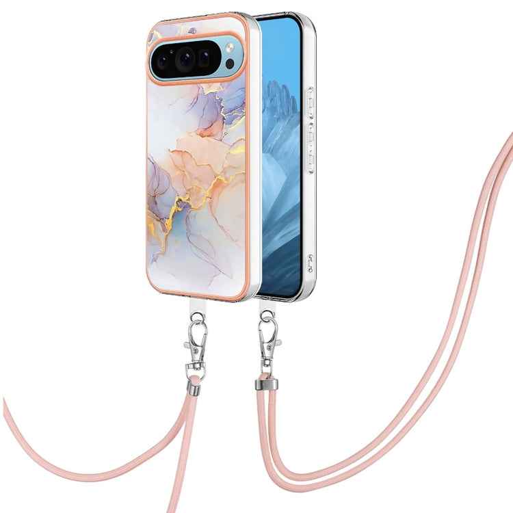 Electroplating IMD TPU Phone Case with Lanyard, For Google Pixel 9 Pro XL, For Google Pixel 9 / 9 Pro, For Google Pixel 8a, For Google Pixel 8 Pro, For Google Pixel 8, For Google Pixel 7a, For Google Pixel 6a