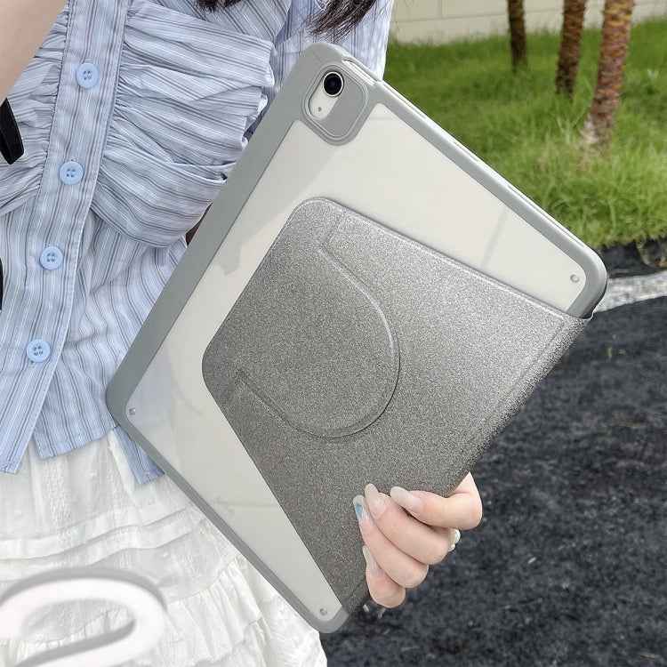 Gradient Glitter Magnetic Split Leather Tablet Case