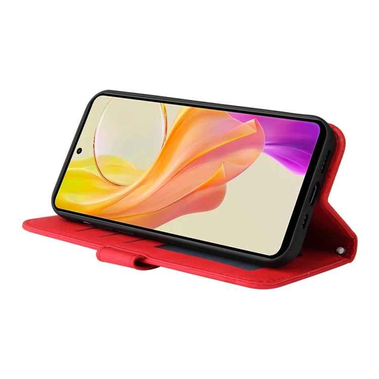 Skin Feel Life Tree Metal Button Leather Phone Case, For vivo Y36 4G / 5G Foreign, For vivo Y78 5G Foreign