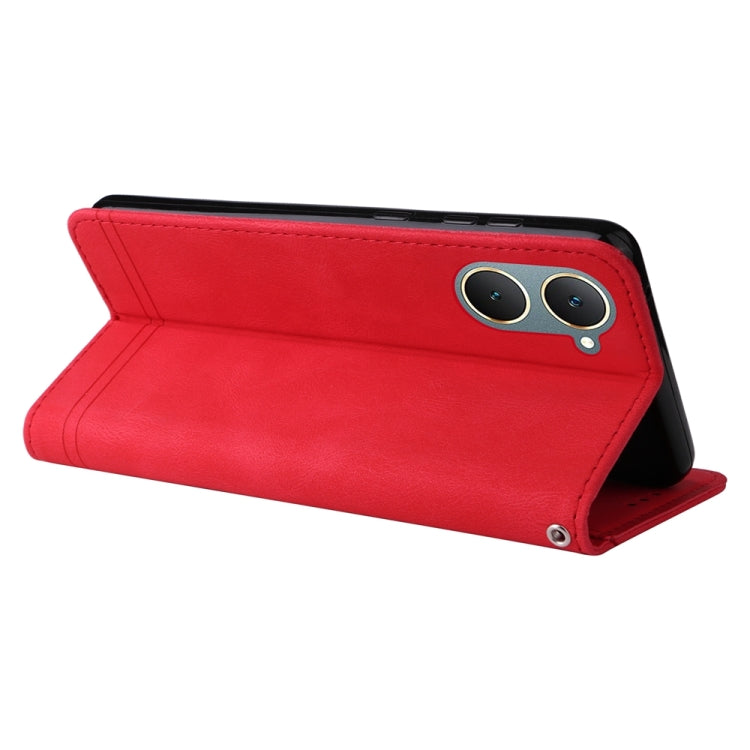 Skin Feel Life Tree Metal Button Leather Phone Case, For vivo Y03 4G, For vivo Y200 / V29e Global, For vivo Y17s, For vivo Y36 4G / 5G Foreign, For vivo Y78 5G Foreign