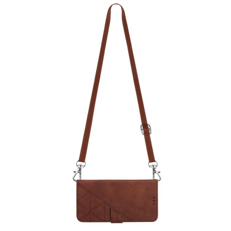 Crossbody 3D Embossed Flip Leather Phone Case, For Samsung Galaxy A25 5G / A24, For Samsung Galaxy A15, For Samsung Galaxy Z Fold5 5G, For Samsung Galaxy A05, For Samsung Galaxy Z Flip5 5G, For Samsung Galaxy S23 FE 5G, For Samsung Galaxy A05s