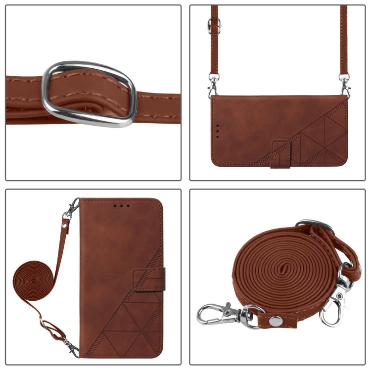 Crossbody 3D Embossed Flip Leather Phone Case, For Samsung Galaxy A25 5G / A24, For Samsung Galaxy A15, For Samsung Galaxy Z Fold5 5G, For Samsung Galaxy Z Flip5 5G, For Samsung Galaxy S23 FE 5G, For Samsung Galaxy A05, For Samsung Galaxy A05s