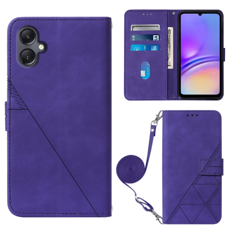 Crossbody 3D Embossed Flip Leather Phone Case, For Samsung Galaxy A25 5G / A24, For Samsung Galaxy A15, For Samsung Galaxy Z Fold5 5G, For Samsung Galaxy Z Flip5 5G, For Samsung Galaxy S23 FE 5G, For Samsung Galaxy A05, For Samsung Galaxy A05s