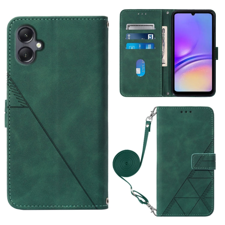 Crossbody 3D Embossed Flip Leather Phone Case, For Samsung Galaxy A25 5G / A24, For Samsung Galaxy A15, For Samsung Galaxy Z Fold5 5G, For Samsung Galaxy A05, For Samsung Galaxy Z Flip5 5G, For Samsung Galaxy S23 FE 5G, For Samsung Galaxy A05s