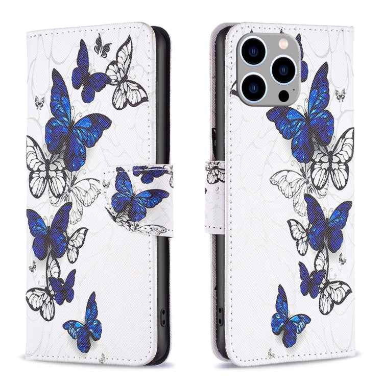 Colored Drawing Pattern Flip Leather Phone Case