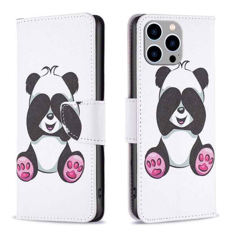 Colored Drawing Pattern Flip Leather Phone Case