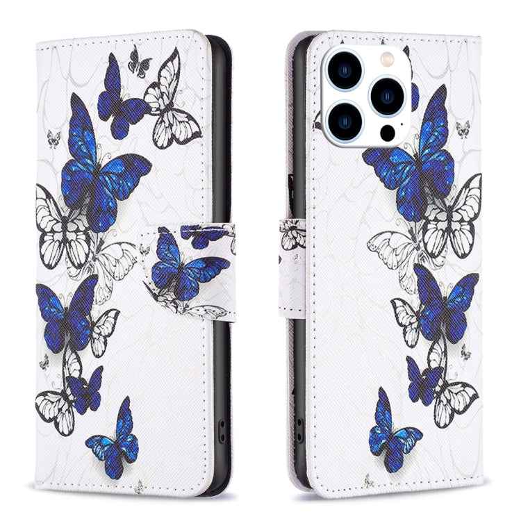 Colored Drawing Pattern Flip Leather Phone Case