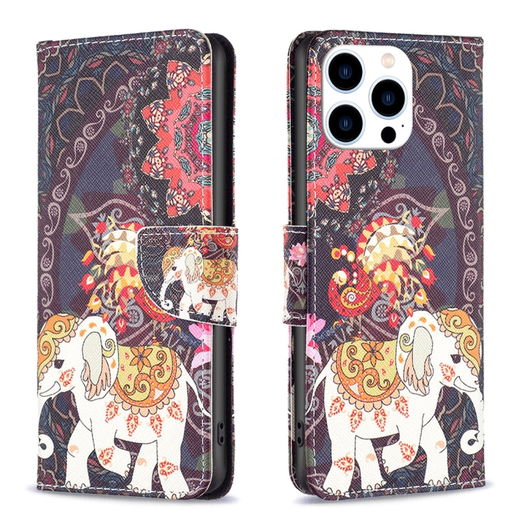 Colored Drawing Pattern Flip Leather Phone Case