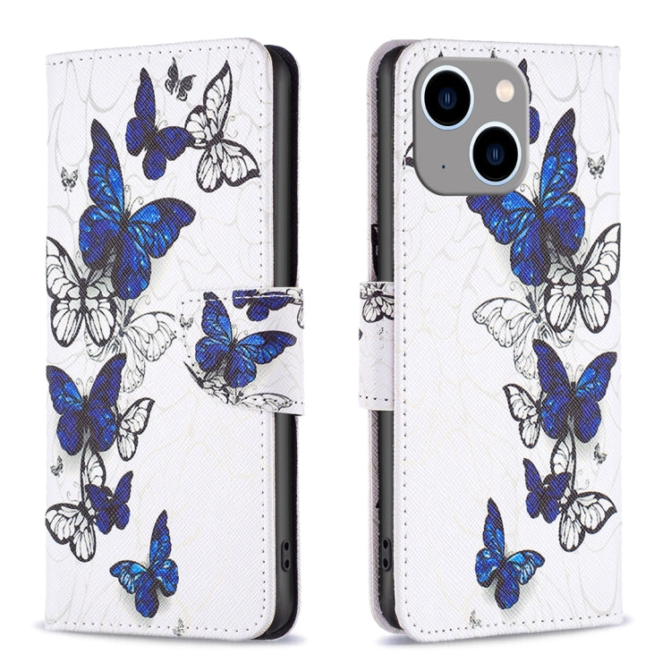 Colored Drawing Pattern Flip Leather Phone Case