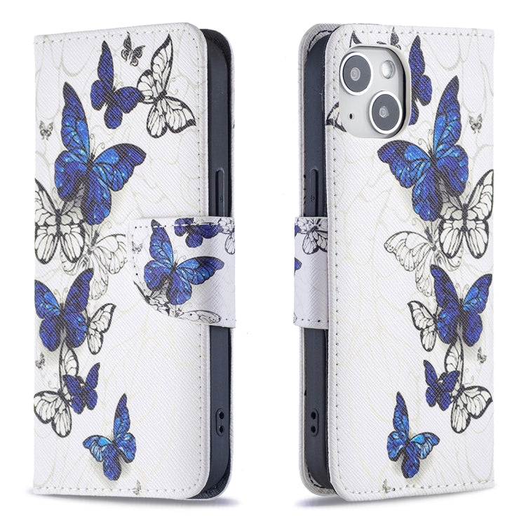Colored Drawing Pattern Flip Leather Phone Case